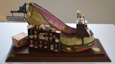 Historic shoe sculpture 